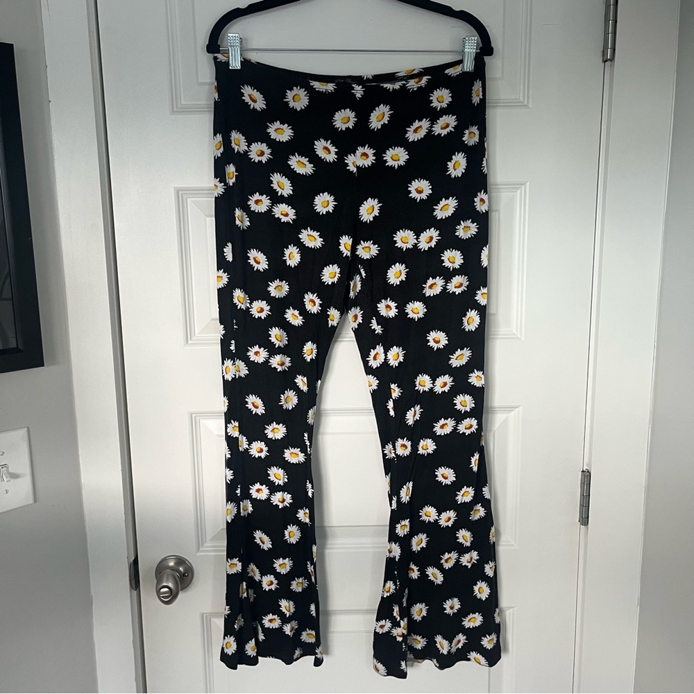 Honey Punch Floral Bell Bottom Pajama Pants